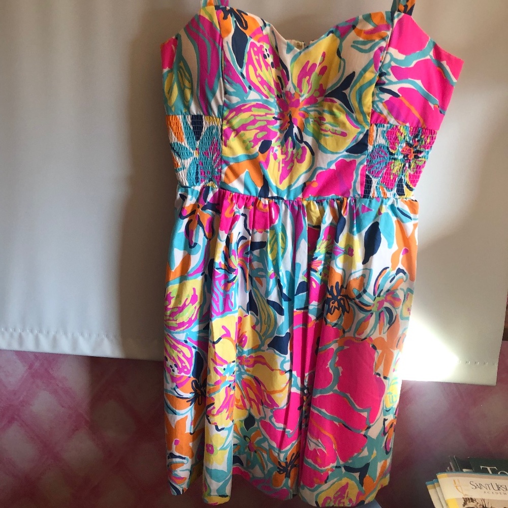 Lilly Pulitzer Spring Floral Patterned Dress